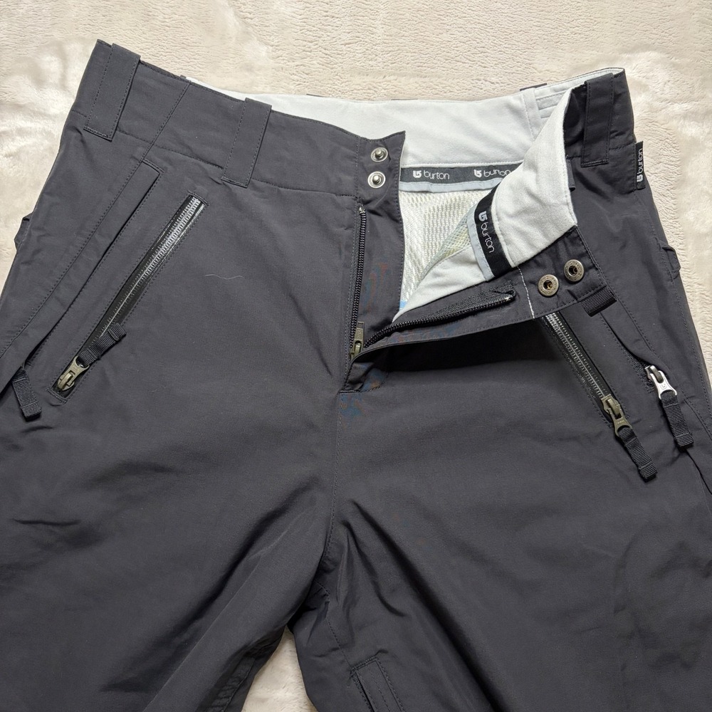 Burton Snowboard Ski Snow Pants Womens S Black Zip Pockets Waterproof Gore-Tex - Picture 5 of 9